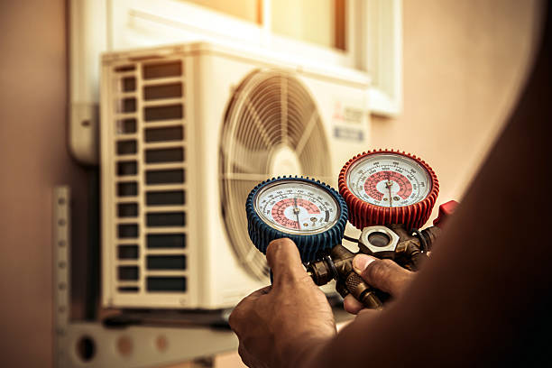 Professional Ductwork Repair technician working in Douglas, MA